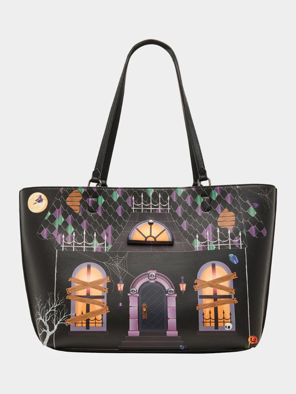 Betsey Johnson Kitsch Boo & Breakfast Tote Black NWT